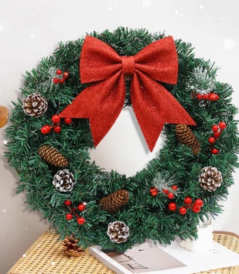 Christmas Wreath With LED Lights
