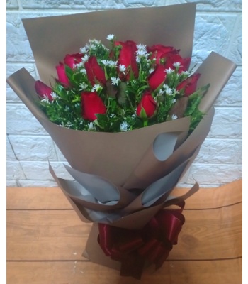 Dozen Red Roses Bouquet