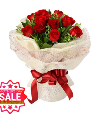 Dozen Red Roses For Your Mom