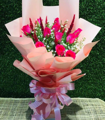 Pink Roses Bouquet