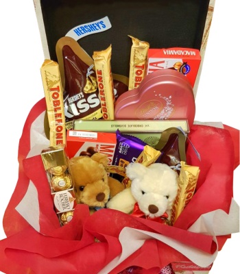 Premium Surprise Chocolates Box & Bear