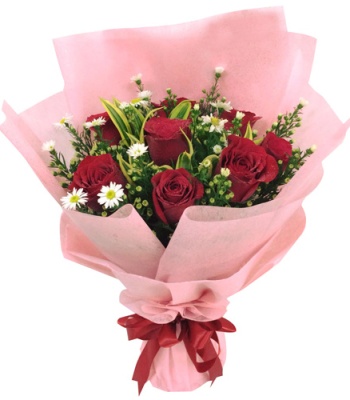 Red Roses Bouquet To Manila