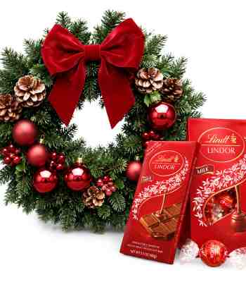 Christmas Wreath With Chocolate