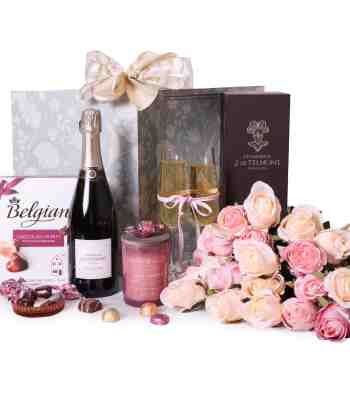 Congratulations Flowers & Chocolate Gift For Her