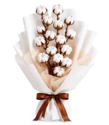 Cotton Flower Holiday Bouquet