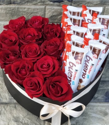 Red Roses and Chocolate Gift Combo