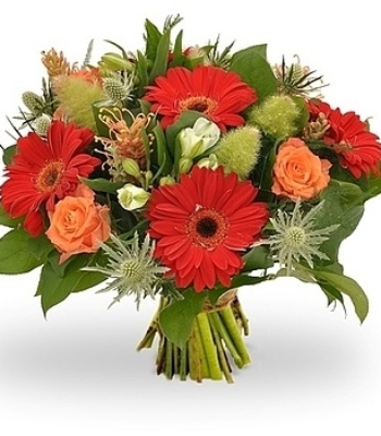Roses and Gerbera Flower Bouquet