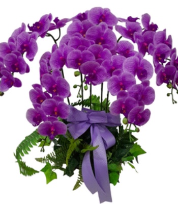 Artificial 5 stalks Phalaenopsis Table Flower