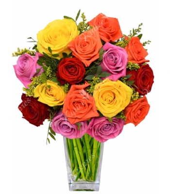 Assorted Roses Flower Bouquet