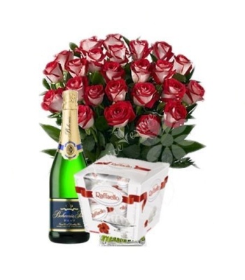 Burnt Roses with Sparkling Wine and Raffaella