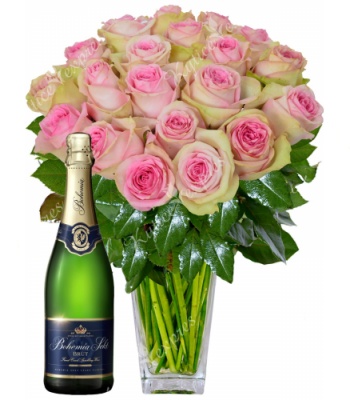Burnt Roses with Sparkling Wine