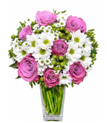 Pink and White Flowers Bouquet