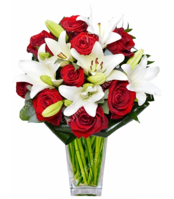 Red Roses and White Lilies