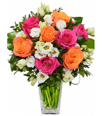 Roses and Eustoma Bouquet