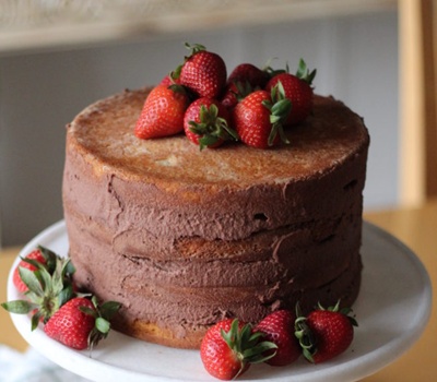 Chocolate Mousse With Strawberries