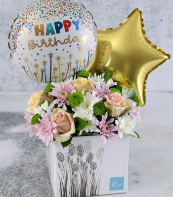 Birthday Blooms and Balloons
