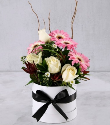 Flowers in Hatbox