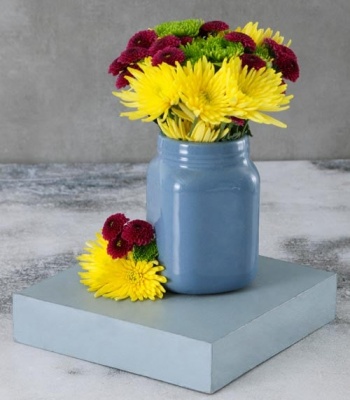 Mix Flowers in Jar