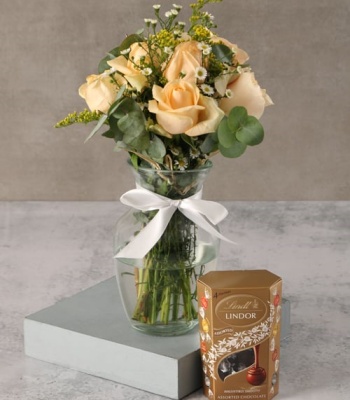Peach Rose Arrangement