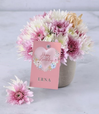 Pink and White Flower Arrangement