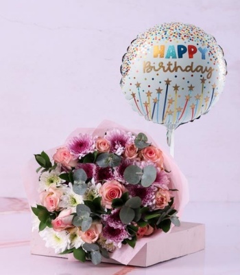 Pink Birthday Flowers