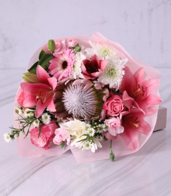 Protea and Mixed Flower Bouquet