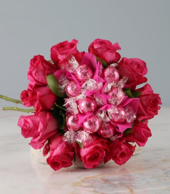 Rose And Chocolate Arrangement