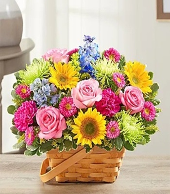 Mix Seasonal Flower Basket