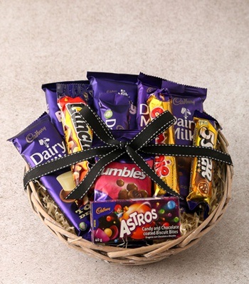 Valentine's Day Cadbury Chocolate Gift Basket