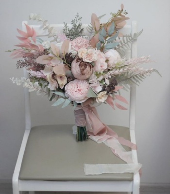 Bouquet Decorated By Artificial Flowers