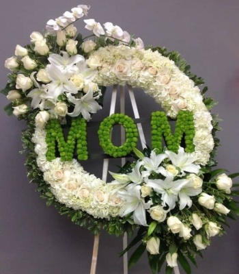 Funeral Standing Wreath For Mom