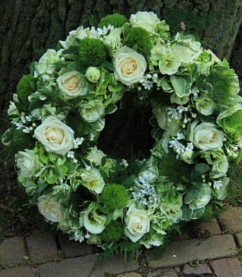 Green Funeral Wreath