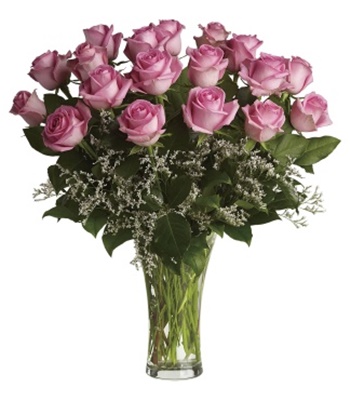 Valentine's Day Pink Flowers - 18 Long Stem Pink Roses