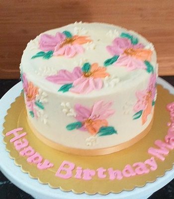 Birthday Cake Floral Design