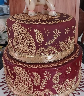 Birthday Cake - Mehendi Design