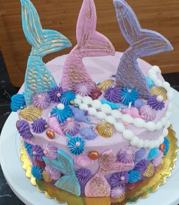 Birthday Cake - Mermaid Design