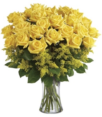 Yellow Rose Bouquet - 24 Yellow Roses