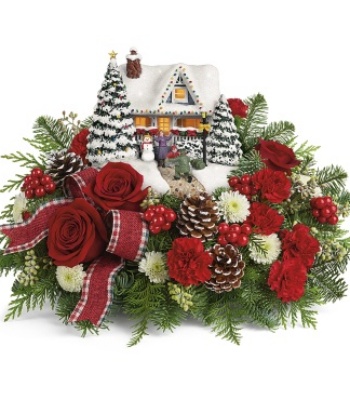 Christmas classic floral arrangement
