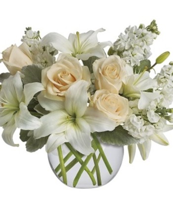 Faithful Blessings White Sympathy Flowers