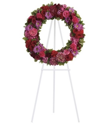 Infinite Love Standing Funeral Wreath