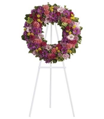 Ringed By Love Vibrant Multi-Colored Wreath