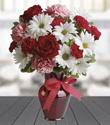 Roses, Daisies & Carnations Bouquet