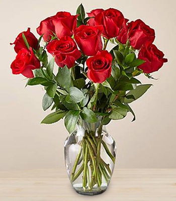15 Red Rose Flower Bouquet