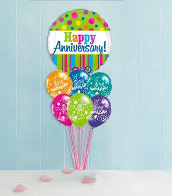Anniversary Balloon Bouquet Big Polka � Jumbo Size