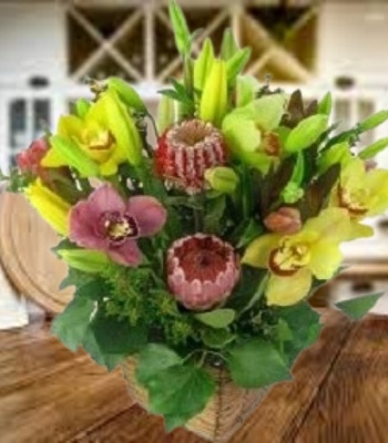 Exotic Australian Flowers with Cymbidium Orchids and Lilies