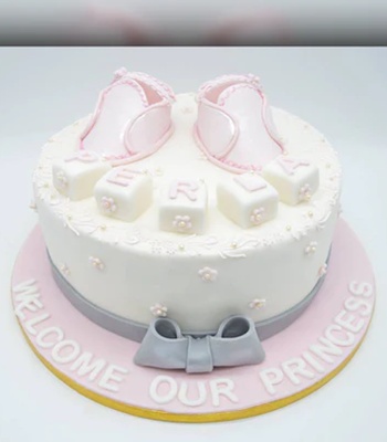 Baby Girlbaby Shower Cake