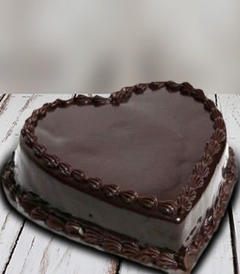 Chocolate Cake Heart Shape