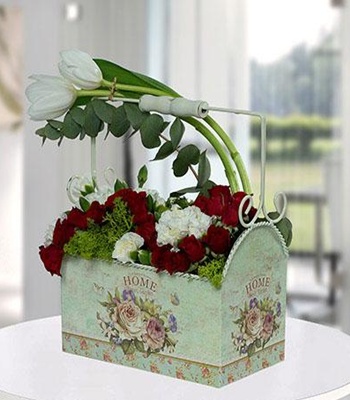 Flower Arrangement In Designer Pot