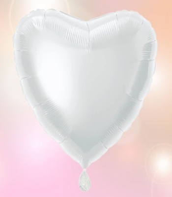 Heart Balloon Silver Color