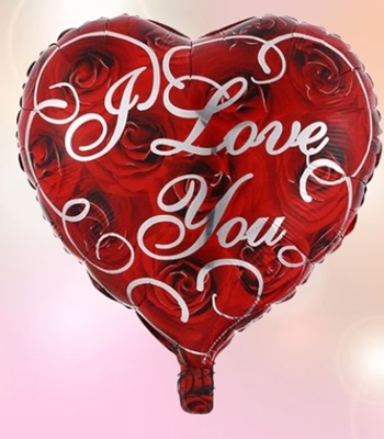 I Love you - Red Heart Balloon